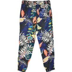 C & C California lyocell floral leaf print jogger, size Medium